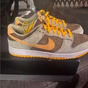 Nike Athletic Shoes - Orange, Brown, Gray